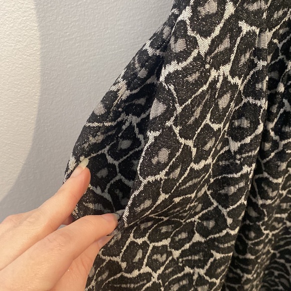 Grey Cheetah Print, Fit and Flare Dress - Size 10 - Picture 3 of 4